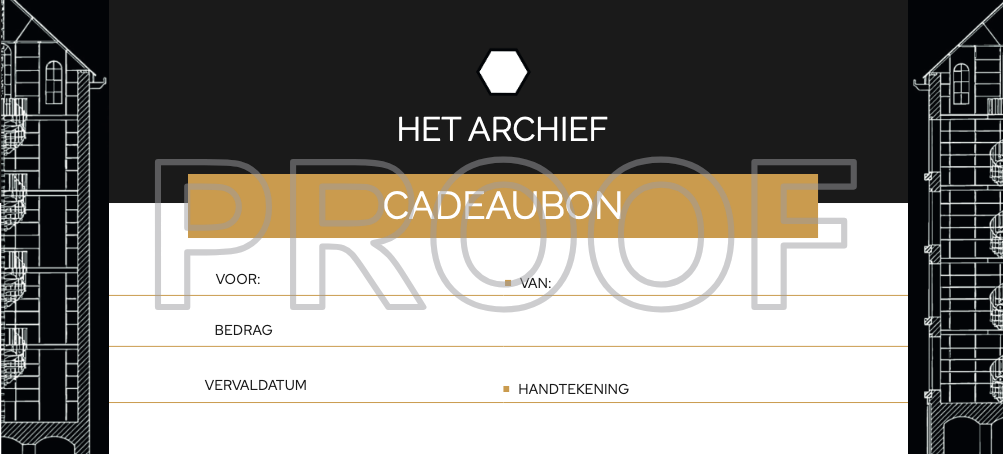 Cadeaubon van Het Archief